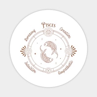 Pisces Zodiac Sign Magnet